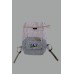 Freak Street Handmade Eco-Friendly Woven Cotton Backpack: Artisan Textured Daypack with Mushroom Embroidery Detail FSGI-58