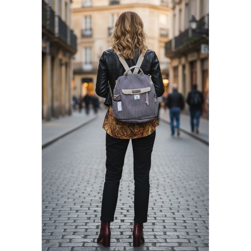 Ultimate Versatile Cotton Carryall: 3-in-1 Convertible Backpack & Shoulder Bag for Travel & Daily Style FSGI-59