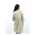 Green & White Striped Cotton Dress for Women – Fresh, Breezy & Everyday Style BGHB-61