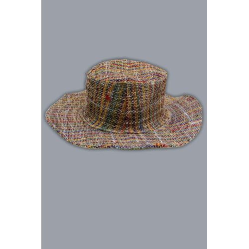 Organic Hemp Sun Hat – Handcrafted in Nepal, Sustainable Boho Fashion (H.H-01 C)