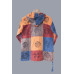 Men's Handcrafted Patchwork Print Hoodie U-60