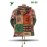Bohemian Unisex Patchwork Fleece-Lined Hoodie – Handmade Hippie Jacket with Hood and Pockets CJF-05