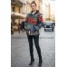 Patchwork Hippie Jacket | Colorful Handcrafted Unisex Gheri Hooded Pullover with Polar Fleece U-81