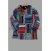 Patchwork Hippie Jacket | Colorful Handcrafted Unisex Gheri Hooded Pullover with Polar Fleece U-81