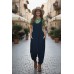 Boho Harem Overall Jumpsuit | Women's Relaxed Fit Baggy Linen Dungarees Z-11