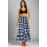 Buffalo Check Ruffle Hem Midi Skirt | Casual Flowy Plaid Skirt for Women Z-26