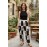 Unisex Cotton Patchwork Hippie Cargo Pants – Black & White S-02