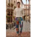 Unisex Cotton Patchwork Hippie Cargo Pants – Black & White S-02