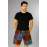Multicolor Patchwork Cotton Half Pant for Men  S-48